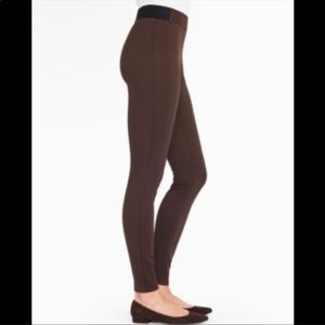 Talbots Brown Ponte Leggings size MP